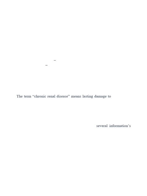 chronic renal disease analysis  ml