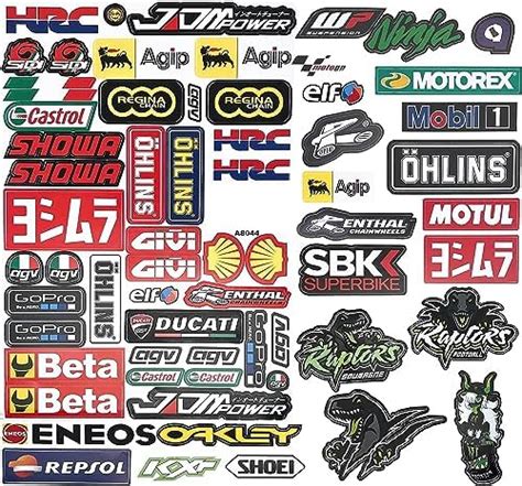 Amazon Fr DabbOo 3 Stickers Voiture Autocollants Pour Moto Sponsor