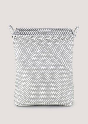 Grey Plastic Laundry Basket Matalan