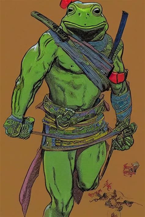 Frog Samurai Concept Art By James Gurney And M Bius Stable