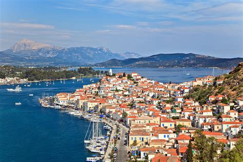 Poros In The Saronic Gulf Islands Of Greece