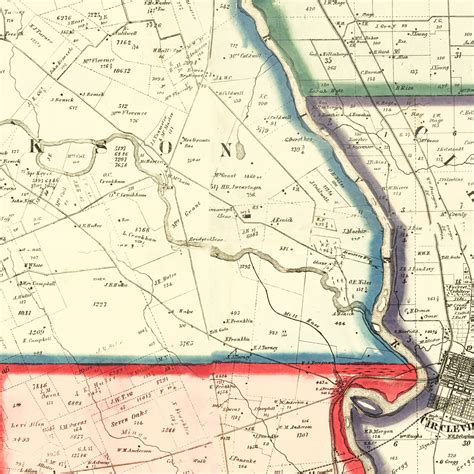 Vintage Map Of Pickaway County Ohio By Ted S Vintage Art