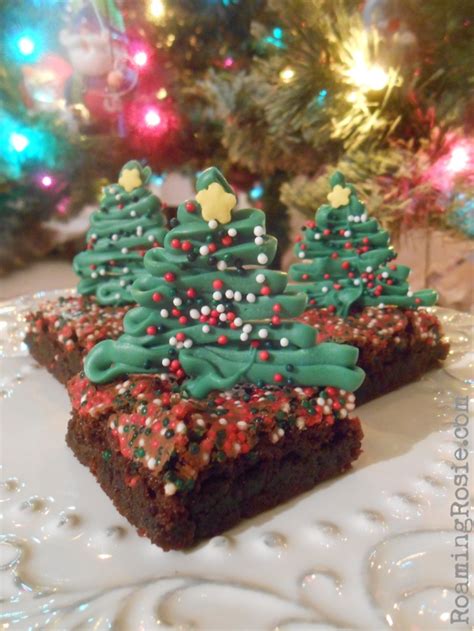 Chocolate Christmas Tree Brownies Roaming Rosie