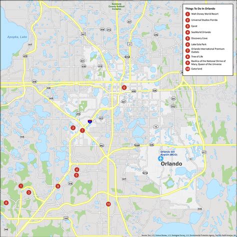 Map of Orlando, Florida - GIS Geography