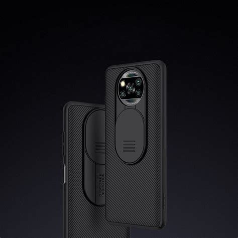 Etui Nillkin CamShield Do Xiaomi Poco X3 NFC X3 PRO Czarne Etui Na