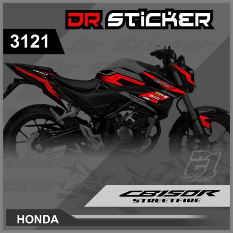 Sticker Striping CB 150R Streetfire Variasi NEW Semi Full Striping