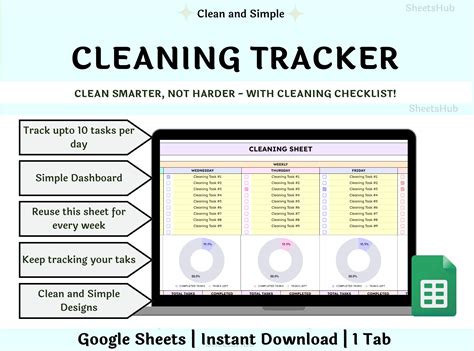 Cleaning Checklist Template, Cleaning Checklist Spreadsheet, Home ...