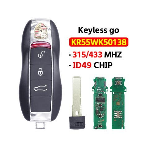 3Button KYDZ Keyless Go Smart Key 315 433Mhz For T Porsche 2010 2017