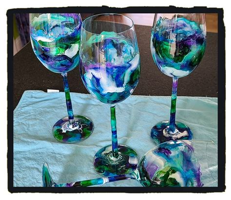 Ocean Theme Wine Glasses Ocean Decor Beach Theme Glasses Etsy