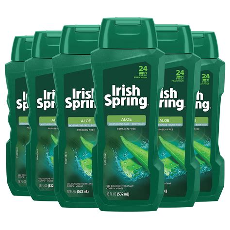 Buy Irish Spring Men S Body Wash Shower Gel Aloe Vera 18 Fluid Ounce