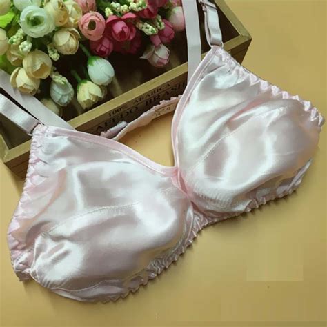 2020 Sexy Pure Silk Bra 100 Mulberry Silk Anti Allergy Floralsolid Colors Silk Wire Free Abc