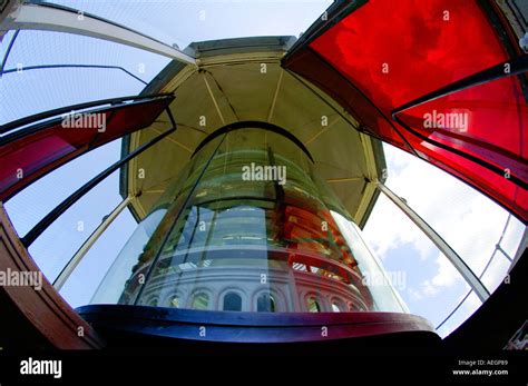 Florida Key West Light House Third Order Fresnel Lens Stock Photo Alamy