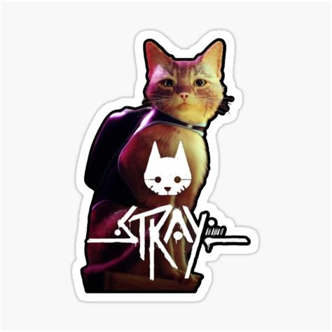 Stray Cat Game Stray Logo Sticker For Sale By Zoon Shop Redbubble