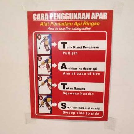 Jual Sign Akrilik Cara Penggunaan APAR Merah Shopee Indonesia