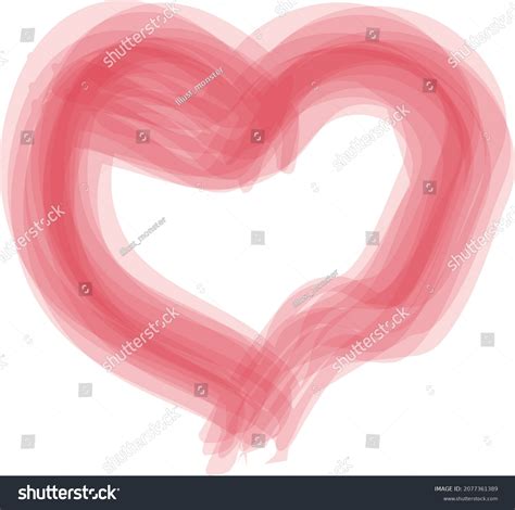 Blurry Red Heart Icon Vector Stock Vector Royalty Free 2077361389 Shutterstock