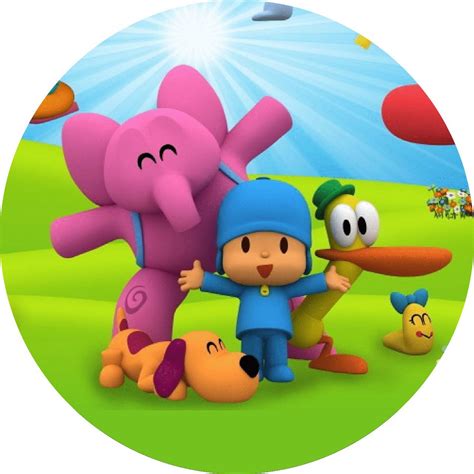 Painel Redondo Tecido Sublimado D Pocoyo Wrd Wear Sublima Es