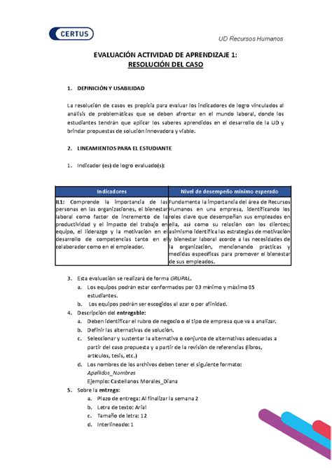 Lineamientos De Evaluaci N Aa Evaluaci N Actividad De Aprendizaje