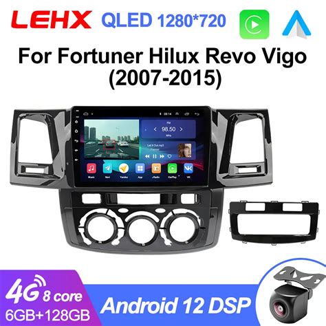 Lehx L Pro Android Din Carplay Car Radio For Toyota Fortuner Hilux