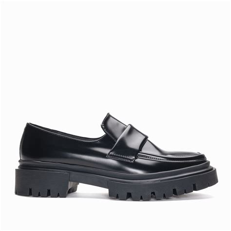 Esel Black Mocassin Végan Semelle Chunky Greenweez