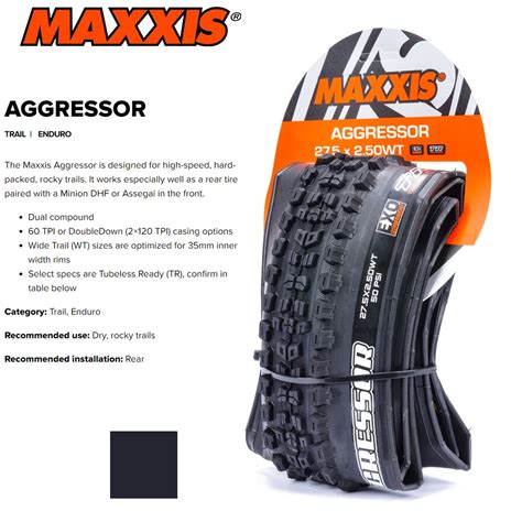 MAXXIS AGGRESSOR FOLDABLE MTB Tire 27 5x2 3 2 5WT 29x2 3 29er 27 5er