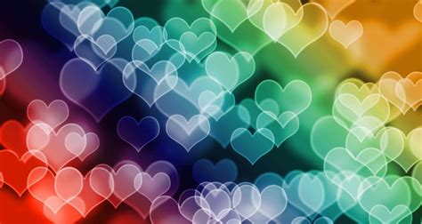 100 Rainbow Heart Backgrounds