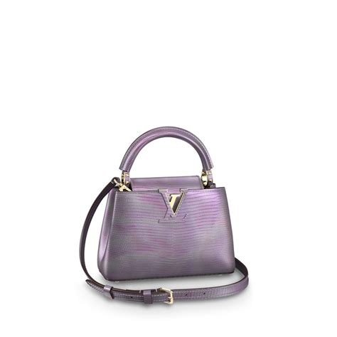 Capucines Mini Lizard Women Handbags LOUIS VUITTON In 2023