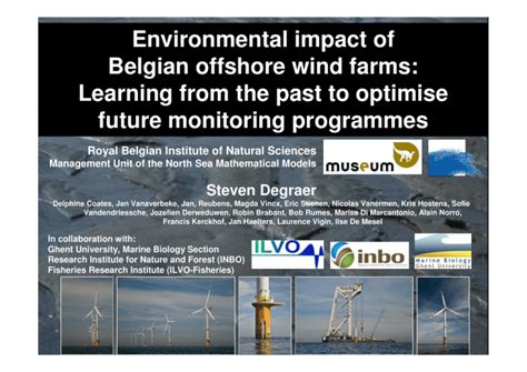 Environmental impact of Belgian offshore wind farms: Learning from