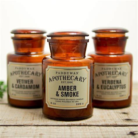 Amber Glass Apothecary Candle Apothecary Candles Candles Candle