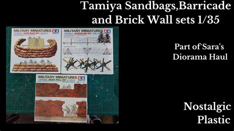 Tamiya Sandbags Barricade And Brick Wall Youtube