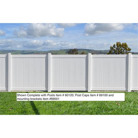 EZ Fence Vinyl Privacy Fence 6ft. x 6ft. White – Durasheds