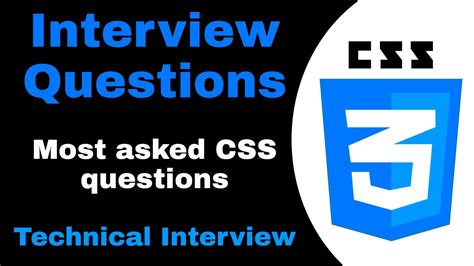 CSS Interview Questions And Answers Most Asked CSS Interview