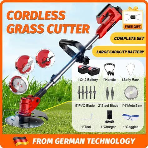 48v Grass Cutter Lawn Mower Electric Grass Trimmer Cutter Rechargeable Electric Grass Cutter