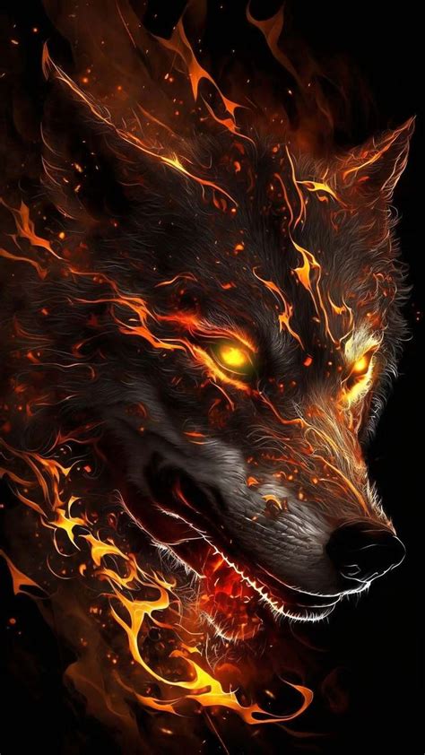 The Fire Wolf IPhone Wallpaper HD - IPhone Wallpapers : iPhone ...