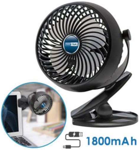 Clip N Cool Rechargeable Usb Fan Pulsetv