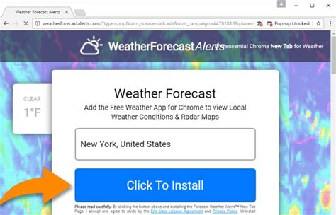 Remove Weather Forecast Alerts Pop-up Ads (Removal Guide)