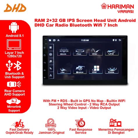 Jual Head Unit Double Din Android Dhd 7001 7 Inch Ram 2 32GB Universal