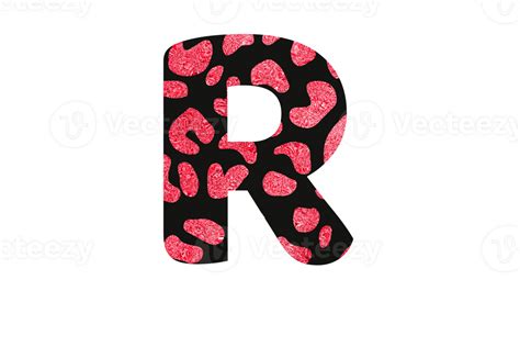 Leopard Glitter Alphabet Png 25103138 Png