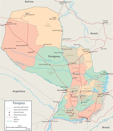 Asuncion Map - Paraguay