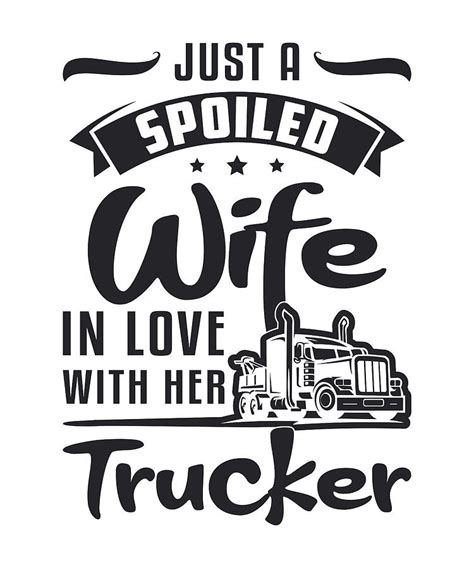 Spoiled Truckers Wife Svg