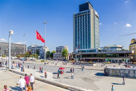 Taksim Square Decorated For New Year Istanbul Turkey Editorial Stock