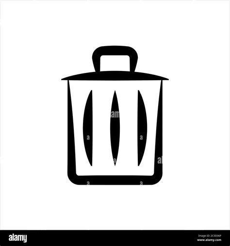 Trash Can Icon Vector Art Illustration Stock Vector Image And Art Alamy