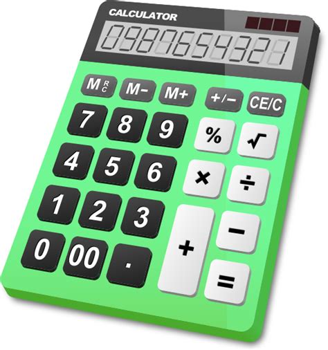 Calculator Light Green Vector Icon Svg Vector Public Domain Icon