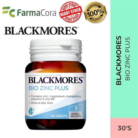 Blackmores Bio Zinc Plus Tab 30s Farmacora