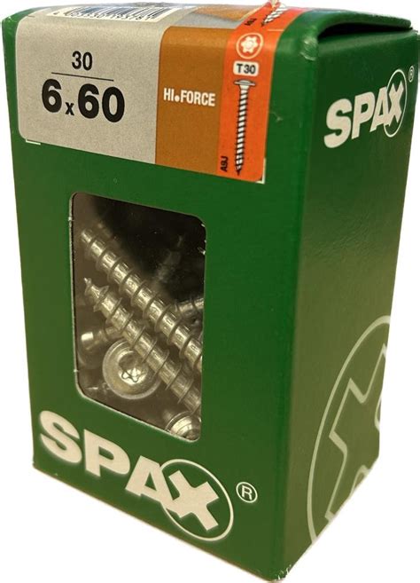 Spax Wirox 60 X 60mm X 30 Mini Pack Construction Screw