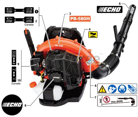 Echo Pb 580t Backpack Parts Diagram