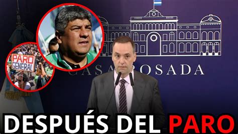 HABLA ADORNI EL DIA DESPUÉS DEL PARO DE LA CGT YouTube