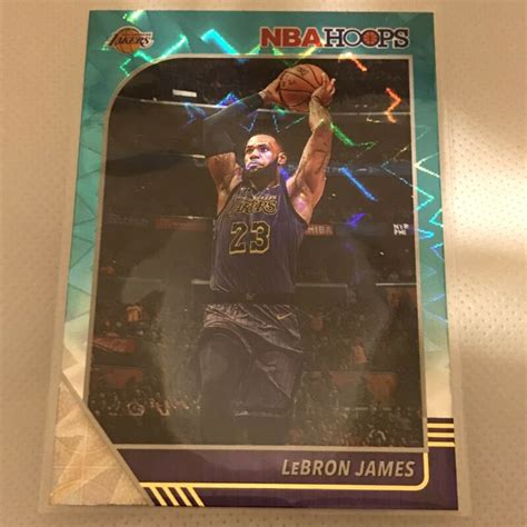 Panini Nba Hoops Lebron James Teal Explosion Ssp Clean