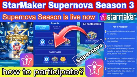 Starmaker Supernova Seasion Starmaker New Event Participate And