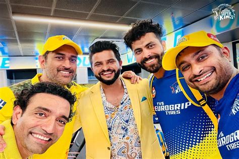 Ipl 2023 Suresh Raina Robin Uthappa Reunite With Ms Dhoni After Csk