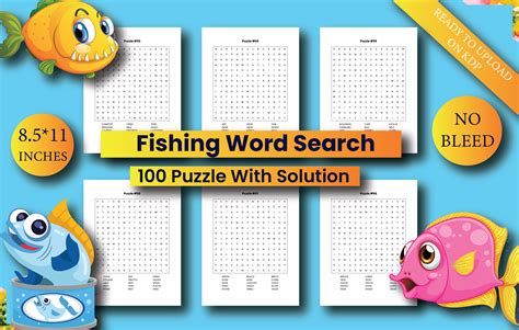 Fishing Word Search Graphic By Kdppodsolutions Creative Fabrica